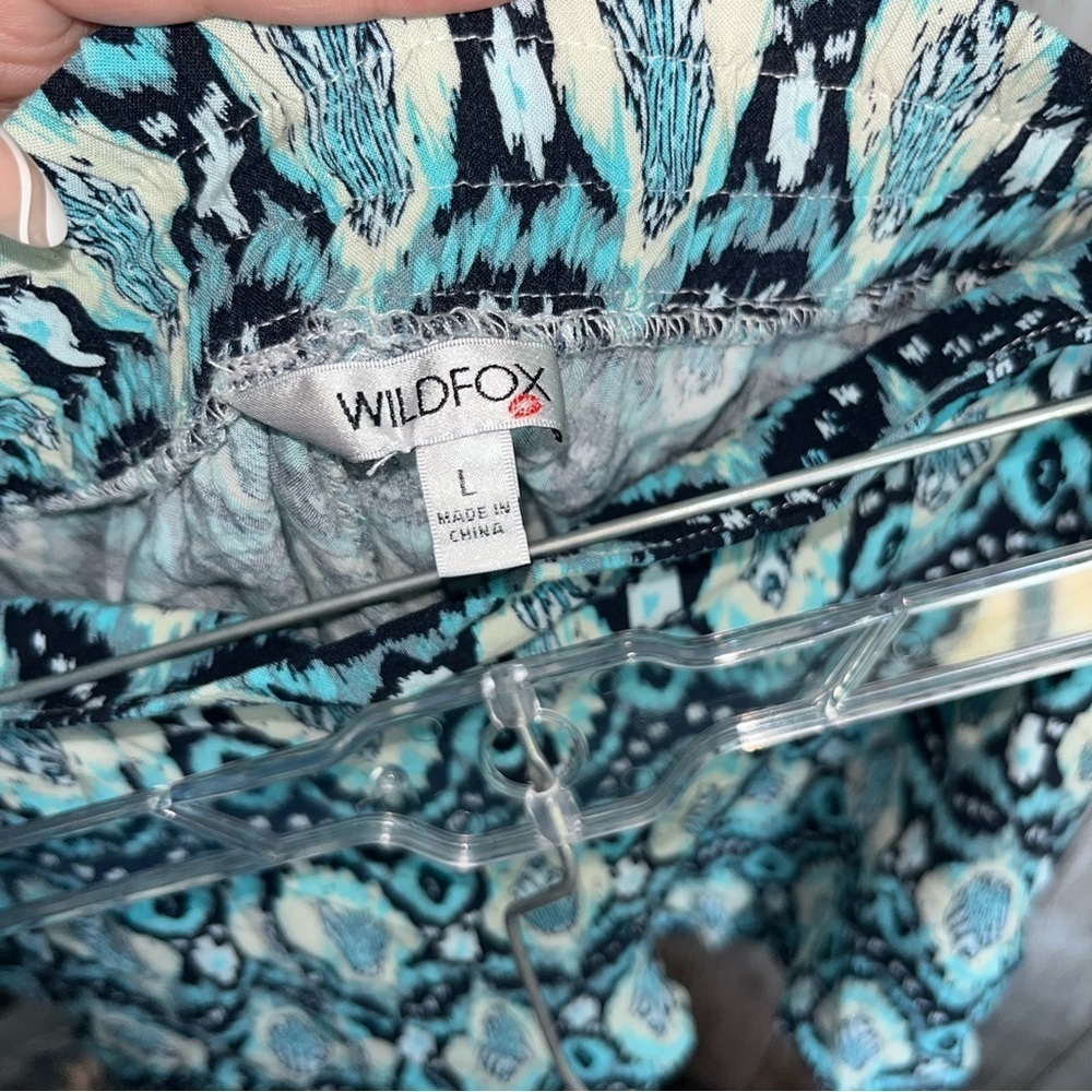 Wildfox Blue Printed Shorts - Picture 5 of 5